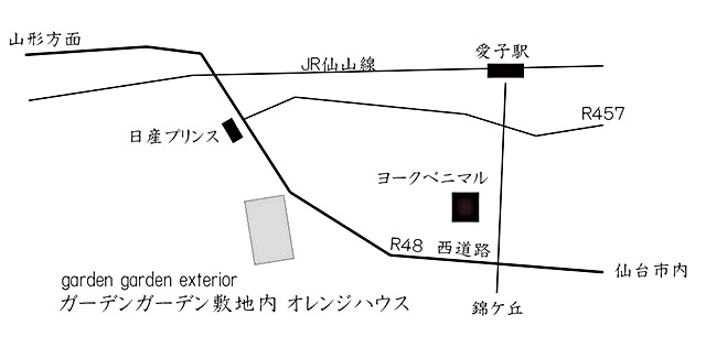 ガーデンガーデン・エクステリアの地図